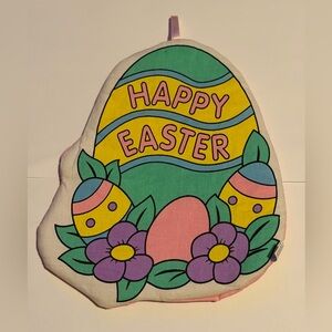 Vintage 1995 Loomco Happy Easter Hot Pad\Pot Holder
